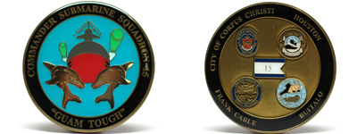 Customized Navy Coins