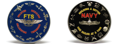 Customized Navy Coins