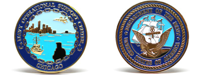 Customized Navy Coins