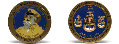 Challenge Navy Coins